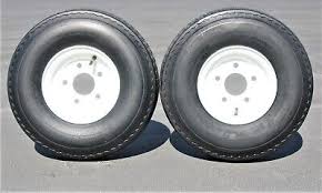 5 lug 4.80-8 Tire and Steel rim assembly Rated C 6 ply