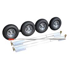 Collins Aluminum SLX Dolly with 4.80 tires on steel rims and 90in Maverick Hybrid axles