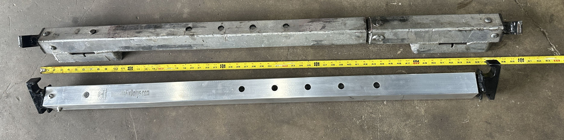 Collins Aluminum SLX Dolly with 4.80 tires on steel rims and 90in Maverick Hybrid axles